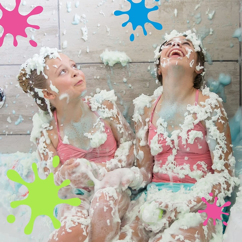 matériel multicolore de fer-blanc de jet de mousse de Bath 85g écologique