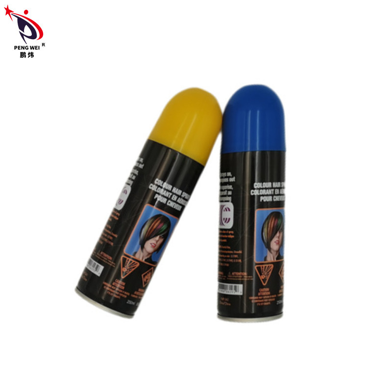 Laque universelle de couleur provisoire, jet non toxique inodore de couleur de cheveux