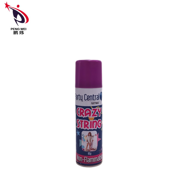 jet de ficelle de partie de festival de 45g 50g multicolore avec le chapeau en plastique