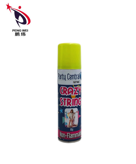 jet de ficelle de partie de festival de 45g 50g multicolore avec le chapeau en plastique