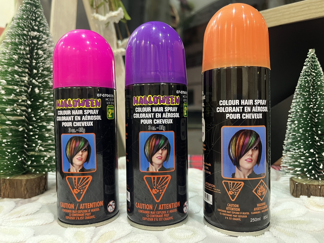 Laque universelle de couleur provisoire, jet non toxique inodore de couleur de cheveux