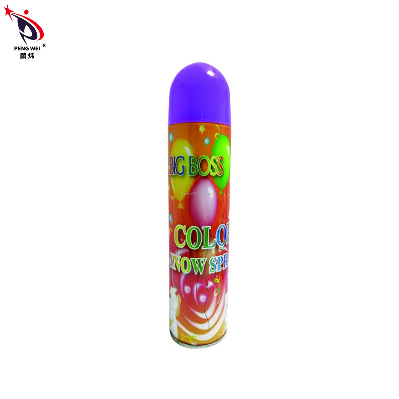 Boîte multicolore d'aérosol de neige de fer-blanc fausse, jet de neige pour le patron Snow Spray de Noël