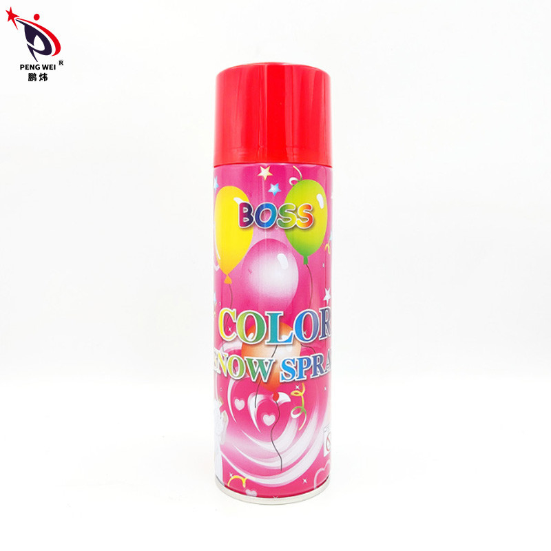 Boîte multicolore d'aérosol de neige de fer-blanc fausse, jet de neige pour le patron Snow Spray de Noël