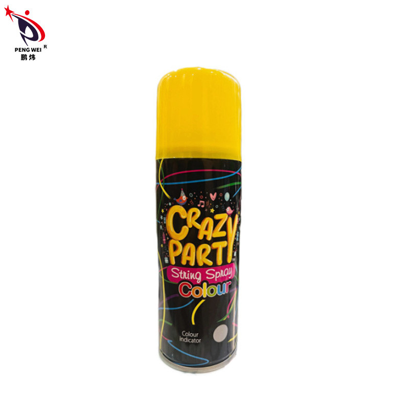 jet multicolore de ficelle de l'anniversaire 250ml, jet fou de partie de ficelle de Noël