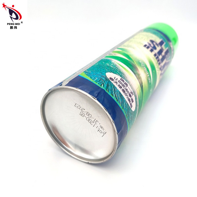 feuille 600ml à base d'eau briller pour pulvériser la couleur pure de matériel non-toxique en métal