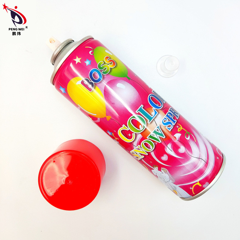 La neige multicolore de faux de Noël pulvérisent le patron universel Snow Spray de Smudgeproof