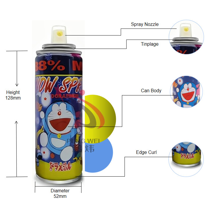 Biens multicolores de faux de Doraemon jet artificiel provisoire de neige pour l'arbre