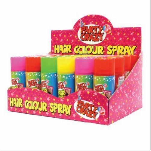 la couleur lavable de cheveux de 45x110MM pulvérise des 6 couleurs inodores assorties