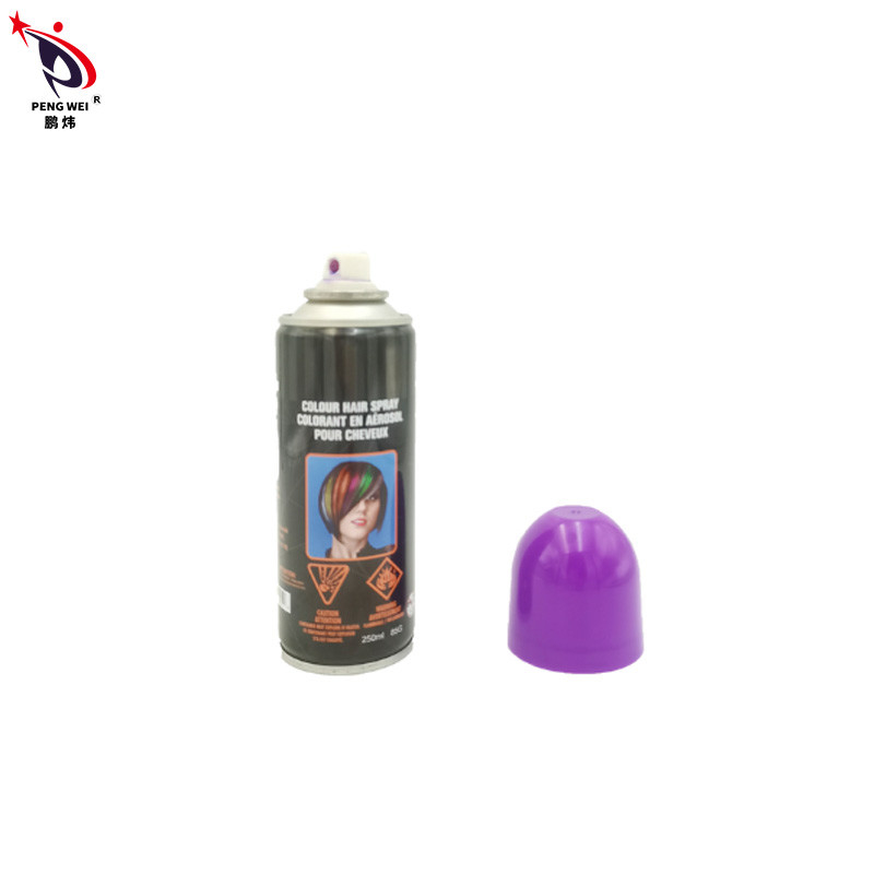 Tin Temporary Hair Dye Spray non-toxique, jet pourpre de couleur de cheveux de Smudgeproof