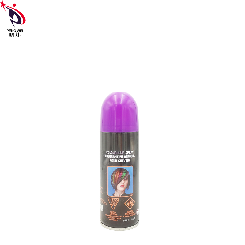Tin Temporary Hair Dye Spray non-toxique, jet pourpre de couleur de cheveux de Smudgeproof