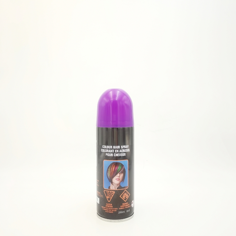 Tin Temporary Hair Dye Spray non-toxique, jet pourpre de couleur de cheveux de Smudgeproof