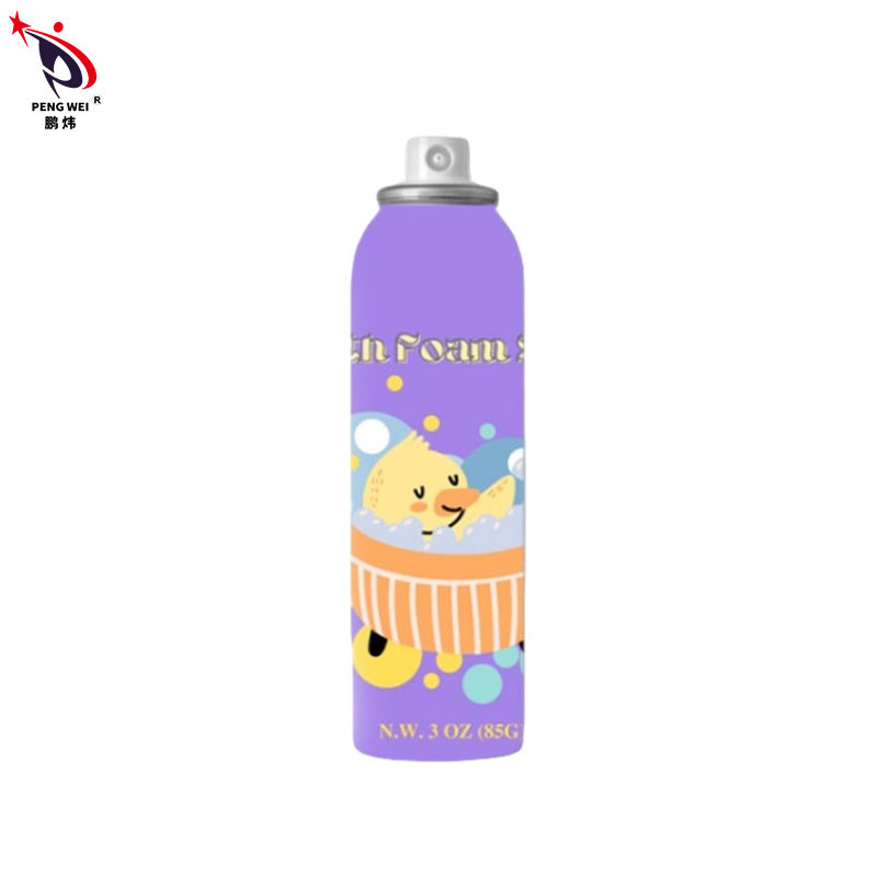 couleur pourpre de Bath 150ml de mousse de décapant en aluminium de jet pour des enfants
