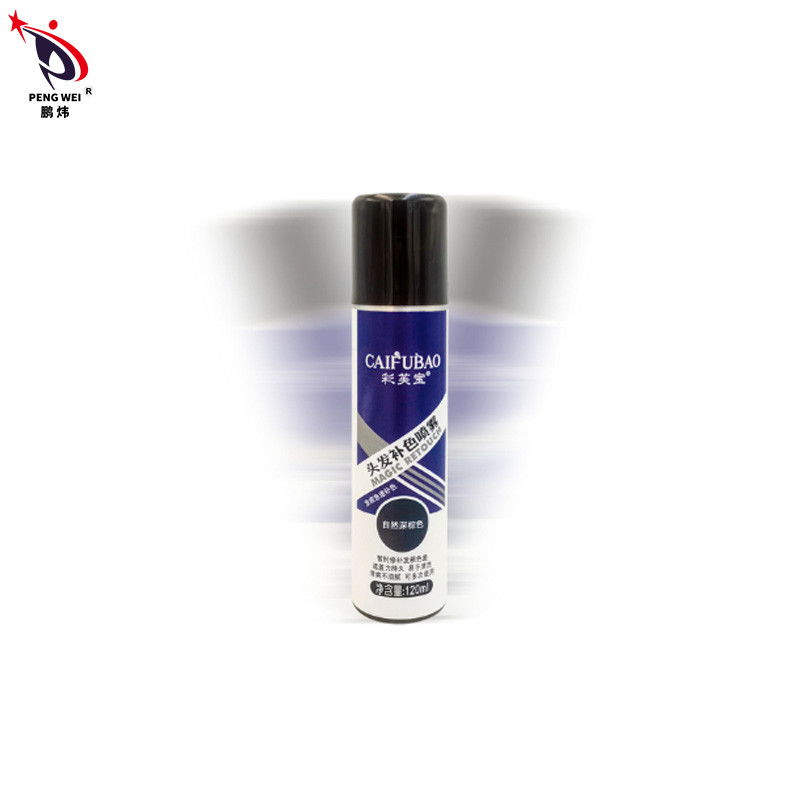 jet tonique 50*150mm de Brown foncé de nature de pulvérisateurs de couleur de cheveux de racine de la réparation 120ml