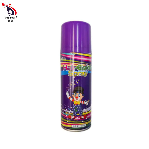 Les pulvérisateurs provisoires de couleur de cheveux de Caifubao teignent le maquillage pourpre Halloween 150ml de boîte