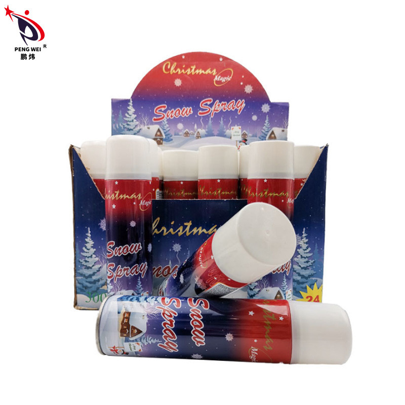 La mousse artificielle de jet de neige de bidon de fête de Noël a coloré le jet 250ml de neige