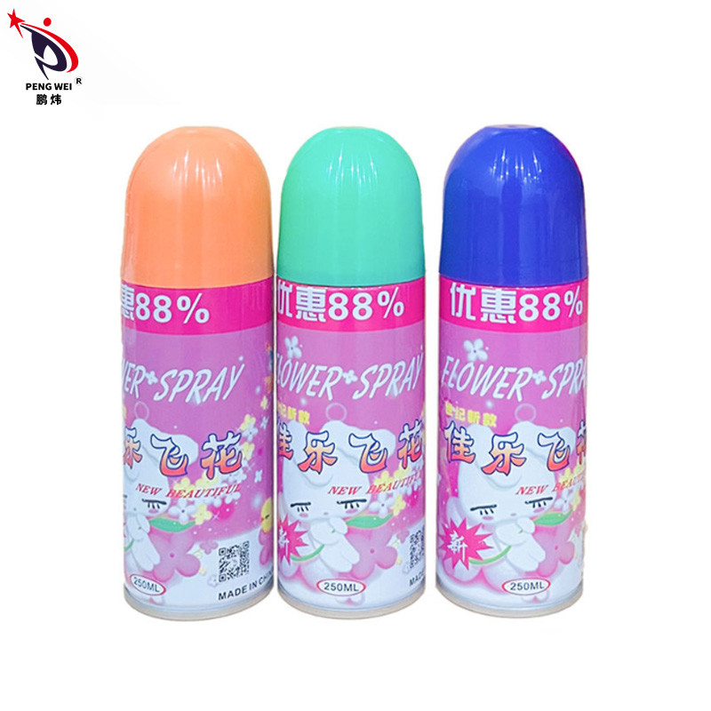 La neige blanche artificielle faite sur commande de partie du logo 250ML pulvérisent EN71 pour épouser la fleur de Noël
