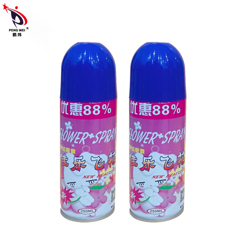 La neige blanche artificielle faite sur commande de partie du logo 250ML pulvérisent EN71 pour épouser la fleur de Noël