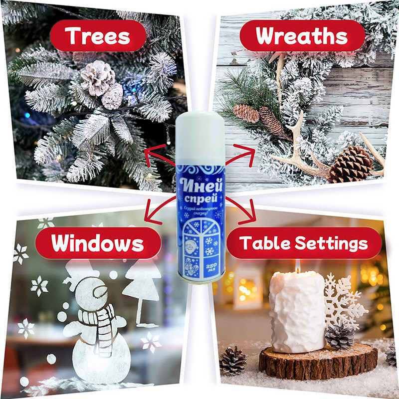 Couleur blanche MSDS de jet artificiel de neige de simulation d'arbre de Noël