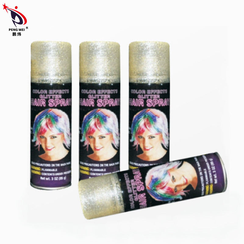 Bon scintillement de Halloween de parfum laque le colorant 150ml brillent le jet de couleur de cheveux