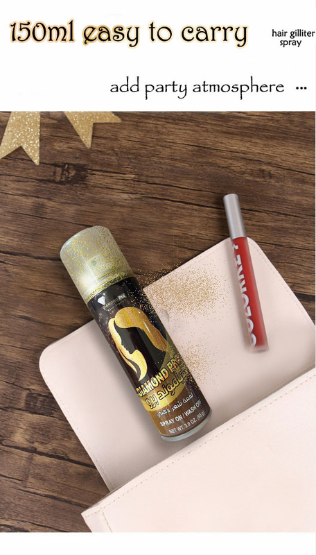Bon scintillement de Halloween de parfum laque le colorant 150ml brillent le jet de couleur de cheveux