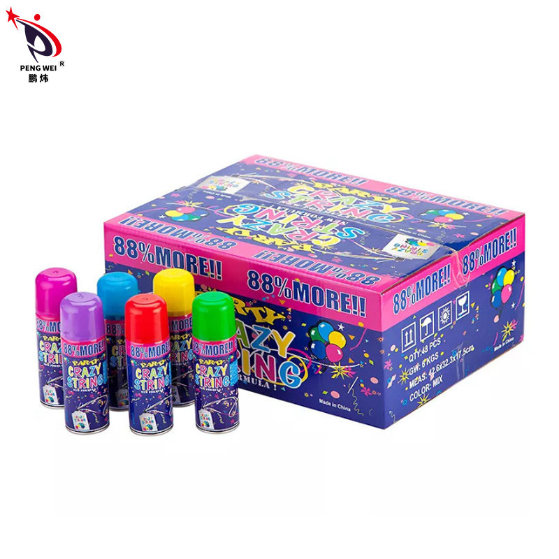 Taille personnalisable de ruban de Noël de nouvelle année de ficelle folle colorée de jet