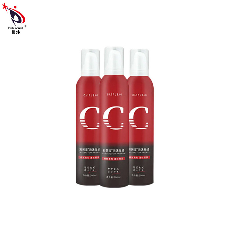 Anti frisottez la cire de cheveux de mousse pulvérisent hydrater dénommer écument coutume de marque de distributeur de produits de cire de cheveux de femmes d'hommes de jet de cire de cheveux