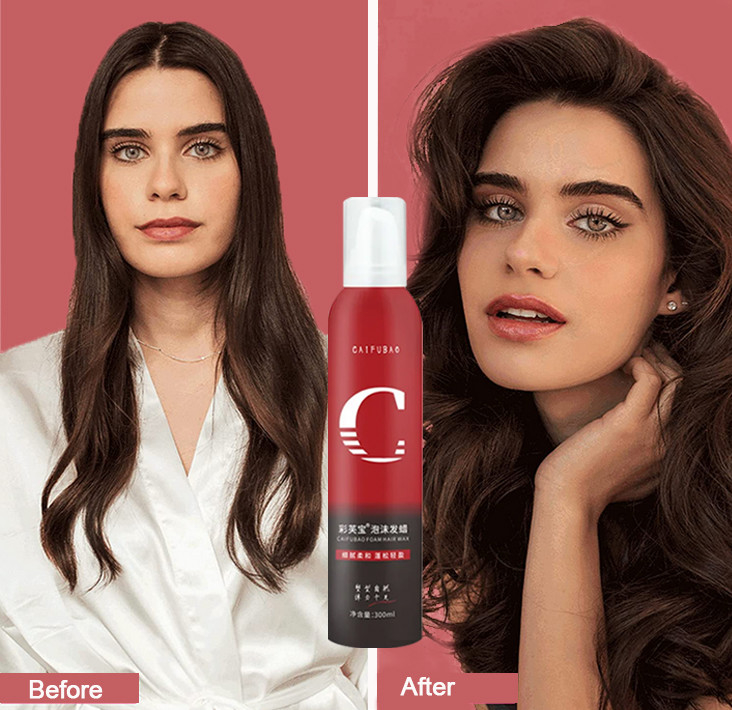 Anti frisottez la cire de cheveux de mousse pulvérisent hydrater dénommer écument coutume de marque de distributeur de produits de cire de cheveux de femmes d'hommes de jet de cire de cheveux