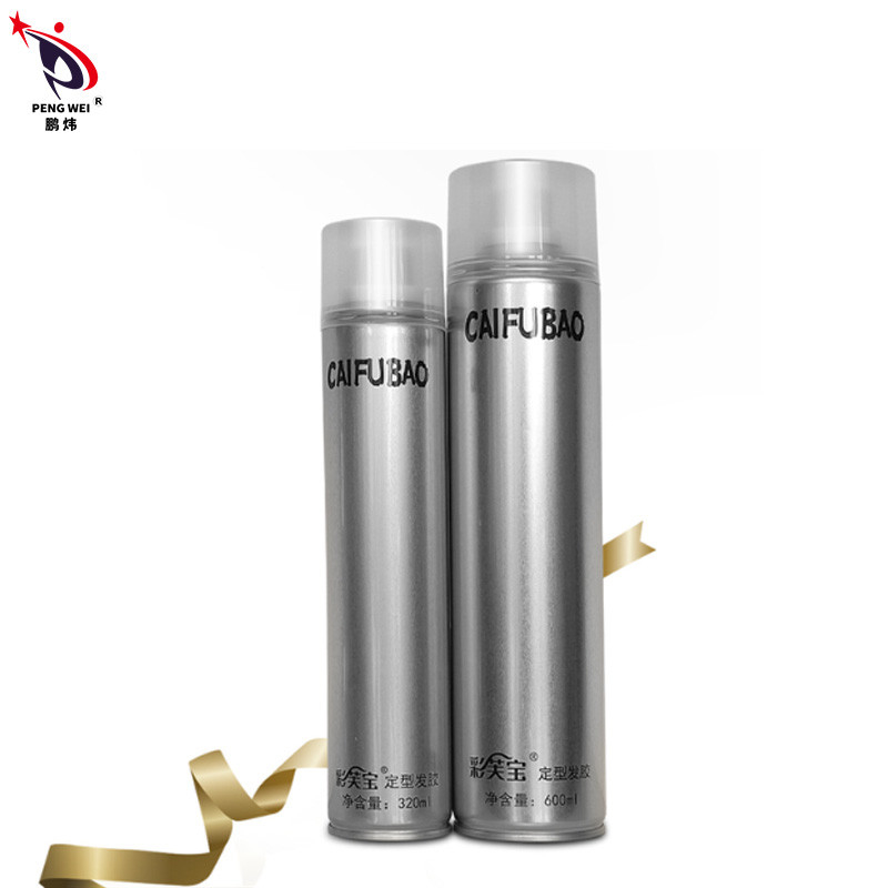 Jet organique naturel durable de la laque 208g Barber Strong Holding Hair Styling de marque de distributeur