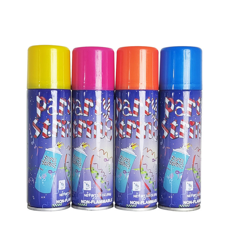 Jet idiot de ficelle de couleur de partie de ficelle de mousse de jet de flamme de partie de fabricant pour la célébration de partie