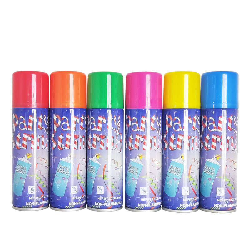 Jet idiot de ficelle de couleur de partie de ficelle de mousse de jet de flamme de partie de fabricant pour la célébration de partie