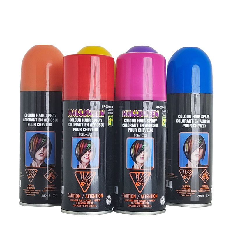 La couleur populaire de cheveux d'approvisionnement de partie pulvérisent changeant couleur noire laque le jet provisoire de couleur de cheveux