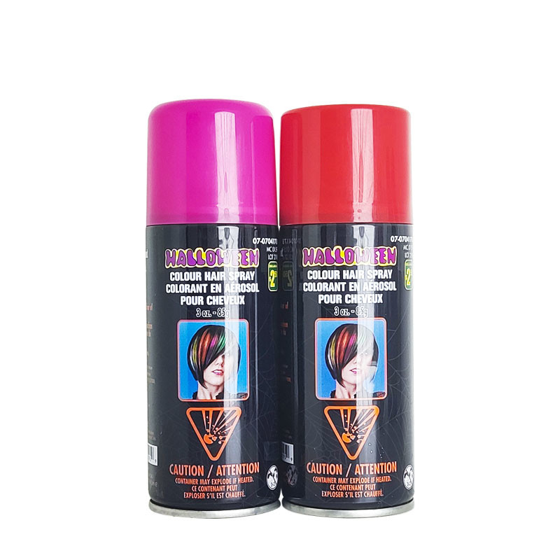 La couleur populaire de cheveux d'approvisionnement de partie pulvérisent changeant couleur noire laque le jet provisoire de couleur de cheveux