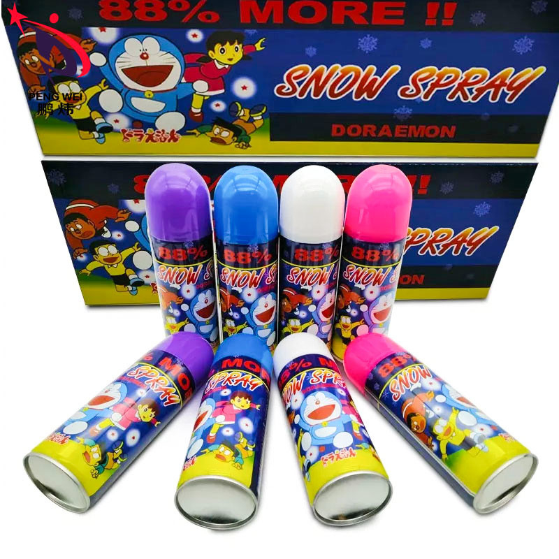 récréation artificielle de noce de Noël de jet de neige de Doraemon de la couleur 250ml multi