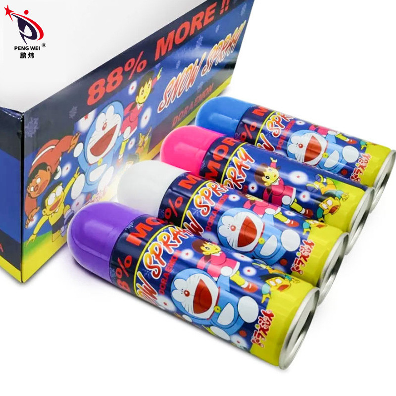 récréation artificielle de noce de Noël de jet de neige de Doraemon de la couleur 250ml multi