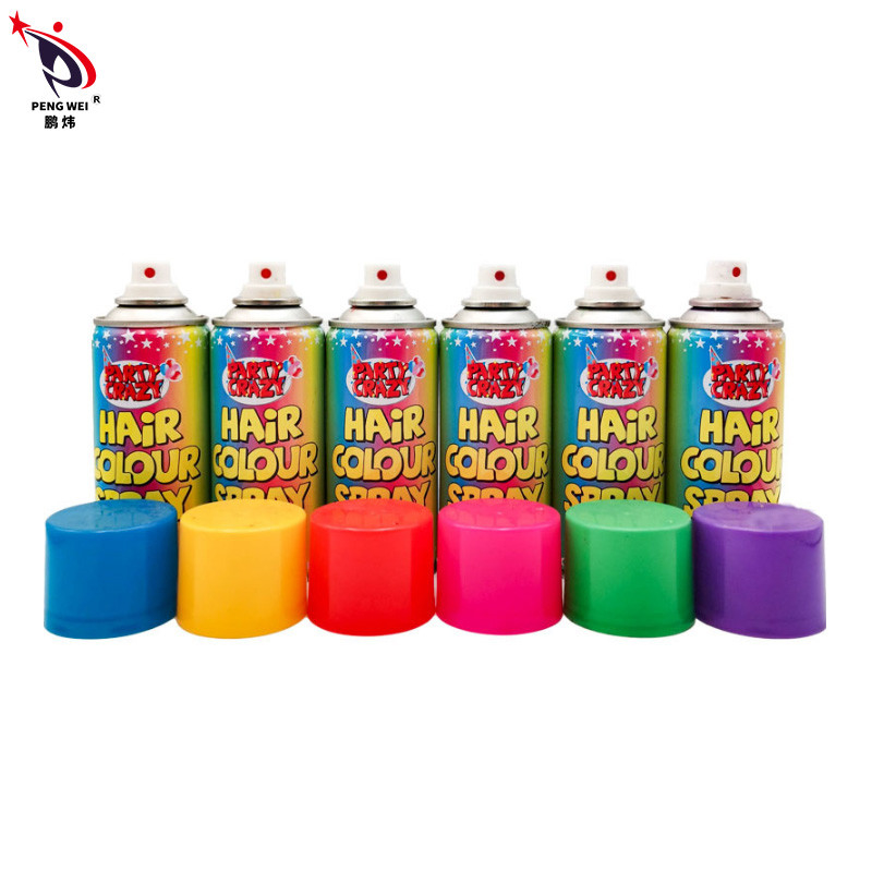 La couleur instantanée provisoire folle de cheveux de partie pulvérise lavable 250ml jetable magique
