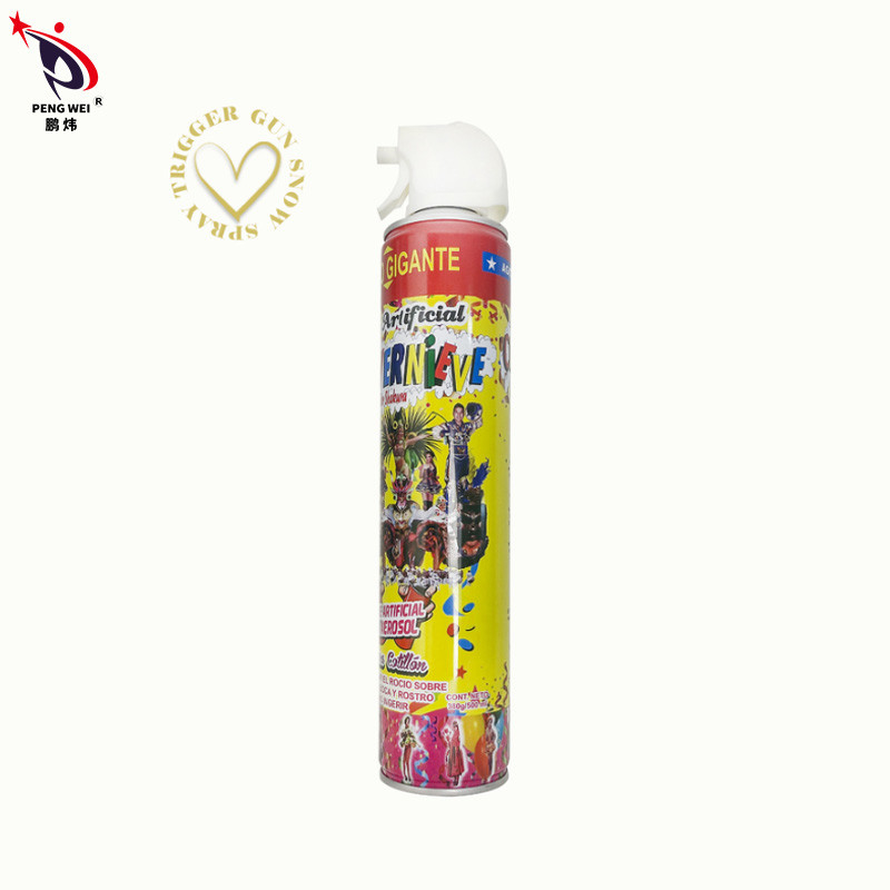 Décoration extérieure 1200ml de partie de déclencheur d'arme à feu de jet artificiel blanc écologique de neige