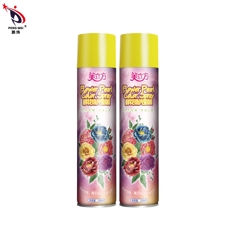 Fleuriste de couleur Rose Gold Flower Paint Spray 350ml pour l'emballage de cadeau de fleur