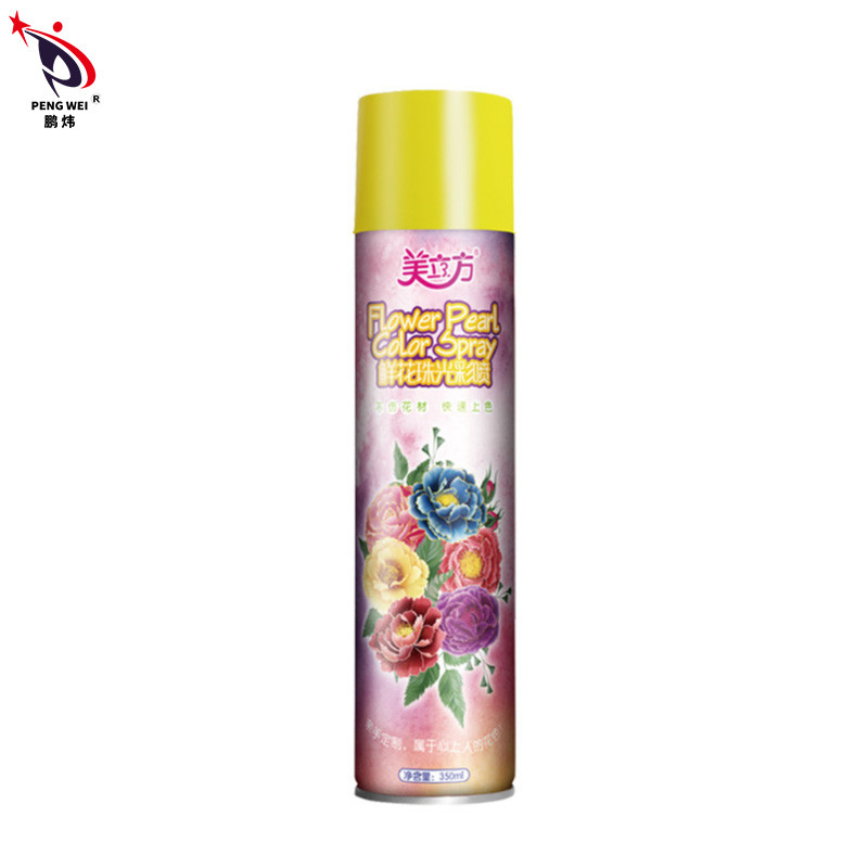 Fleuriste de couleur Rose Gold Flower Paint Spray 350ml pour l'emballage de cadeau de fleur