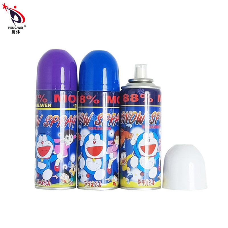 Façonnez la neige colorée non inflammable de mousse pulvérisent 250ml pour l'anniversaire
