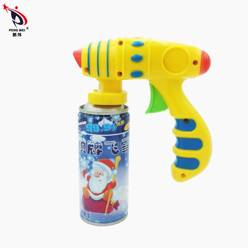250 ml de spray pour pistolet de jouet à cordes de couleur folle