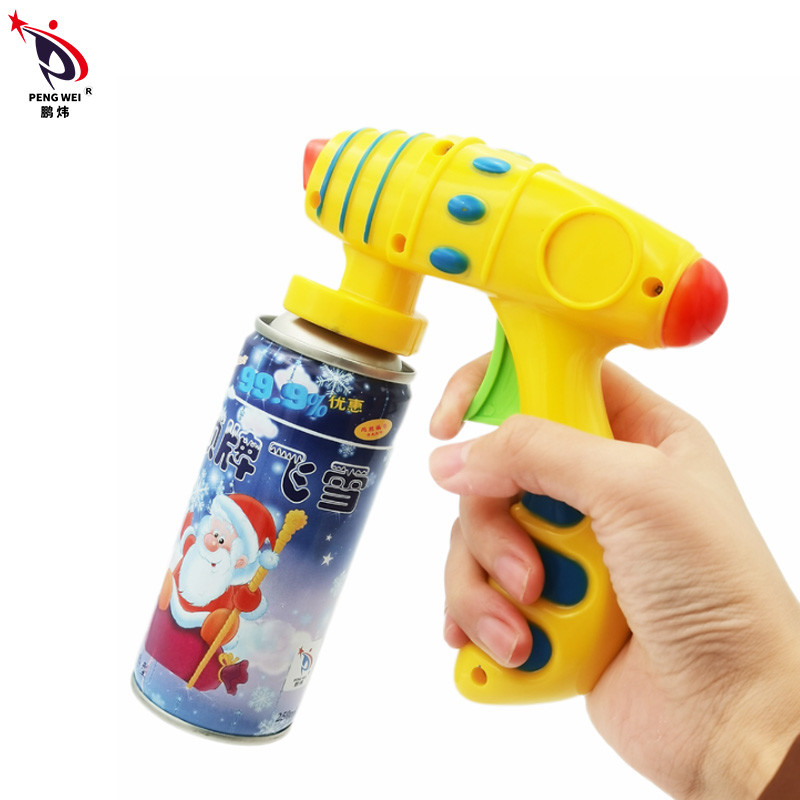 250 ml de spray pour pistolet de jouet à cordes de couleur folle
