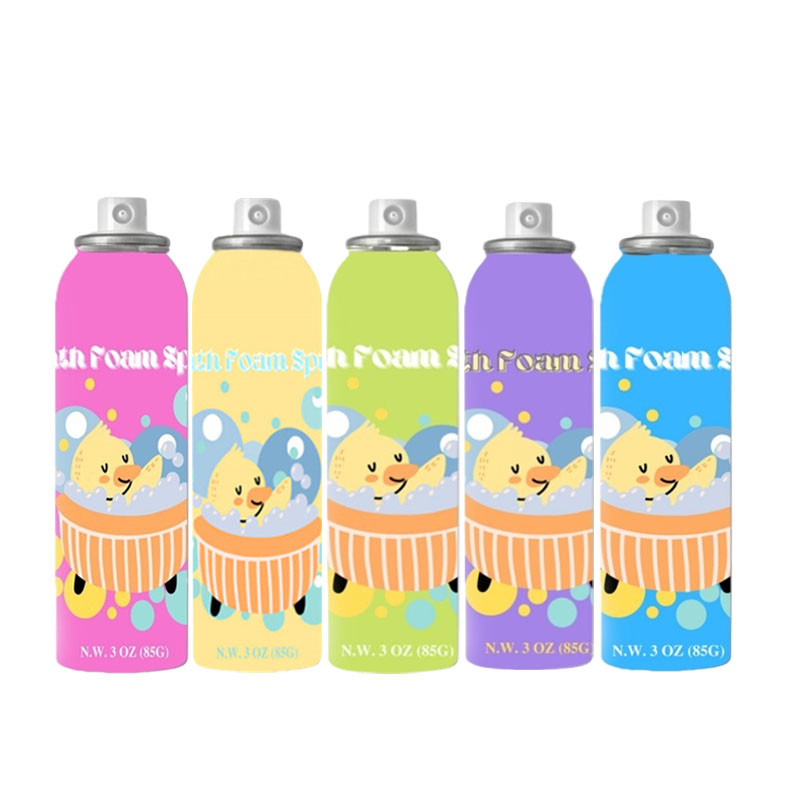 Spray en mousse à bulles pour bébé pour les motifs de coloration relaxants