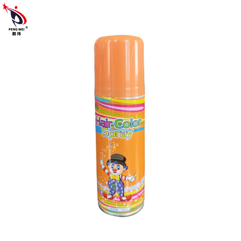 Spray de teinture de cheveux multicolore écologique pour les fêtes