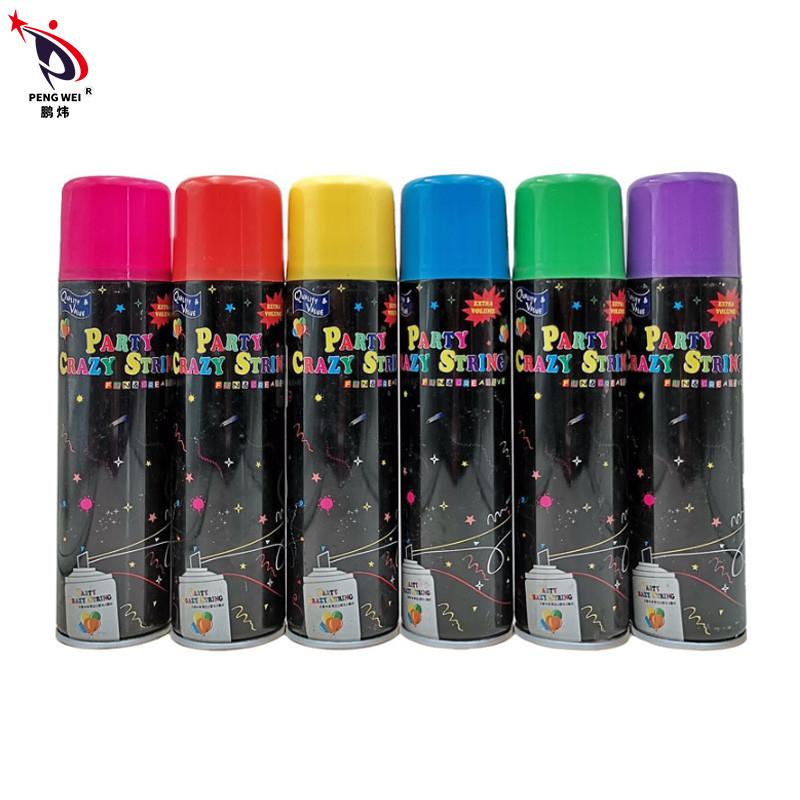 Couleur Silly String Spray Party Crazy String Ribbon Pour les fêtes de Thanksgiving