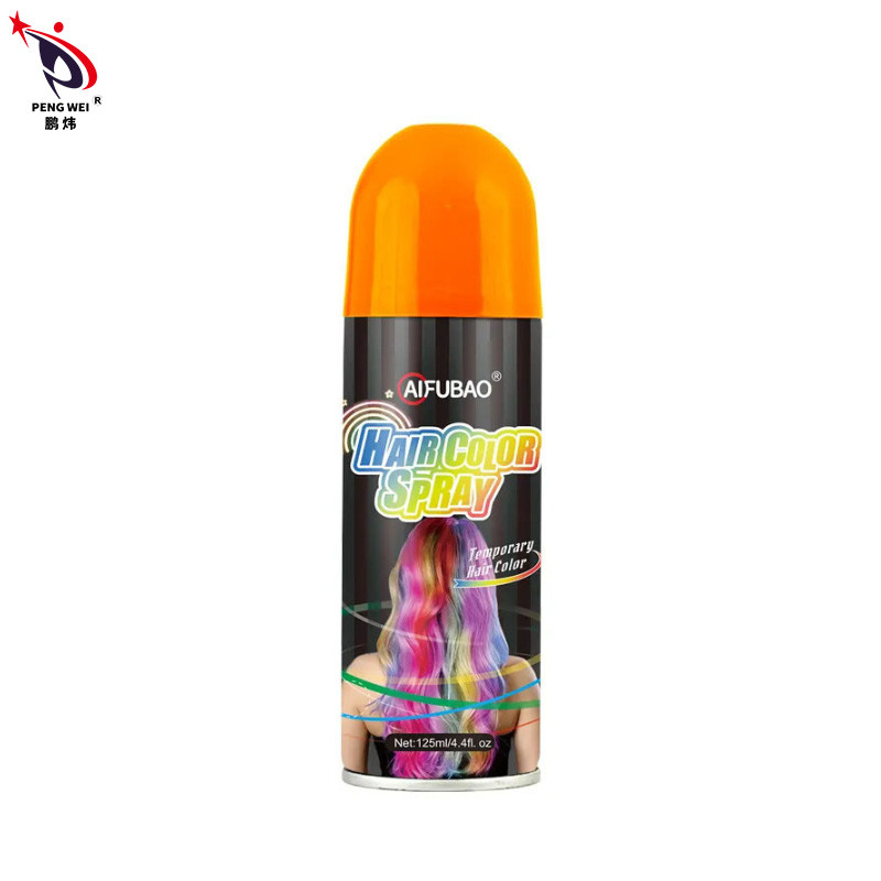 Coiffure personnalisée Dente de cheveux Spray de couleur Fête temporaire Lavable
