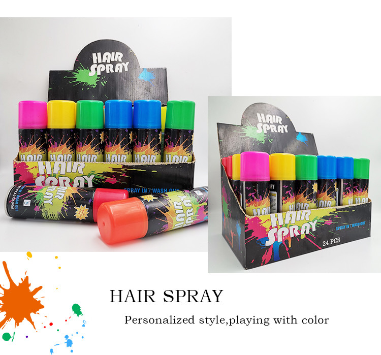 jet de couleur de cheveux de partie de 150ml Multiscene, jet provisoire inoffensif de couleur de teinture capillaire