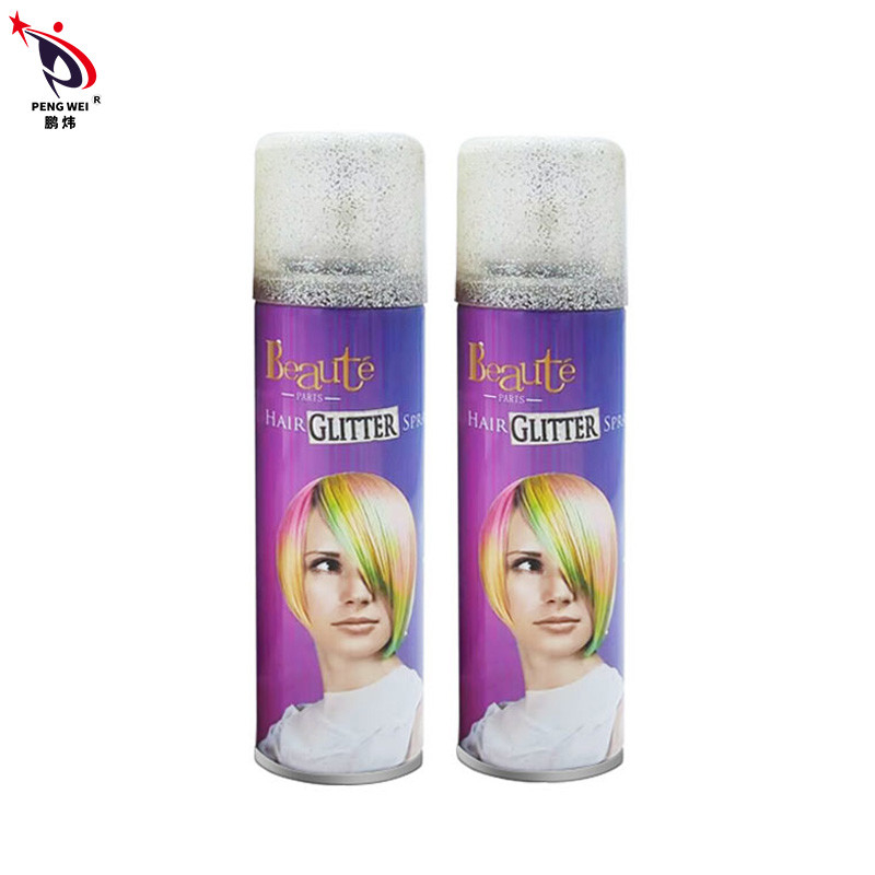 biens non-toxiques des cheveux 200ml de scintillement de jet de couleur inoffensive d'or