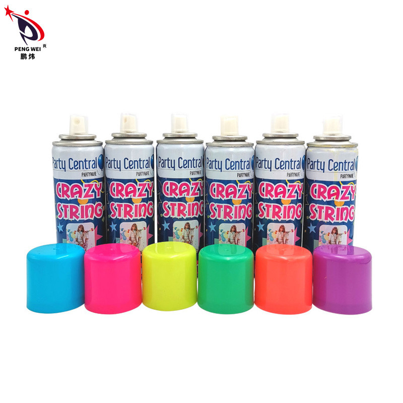 Folie farceur de soirée diffuseur de chaîne de pulvérisation fournitures de mariage faveurs couleurs variées