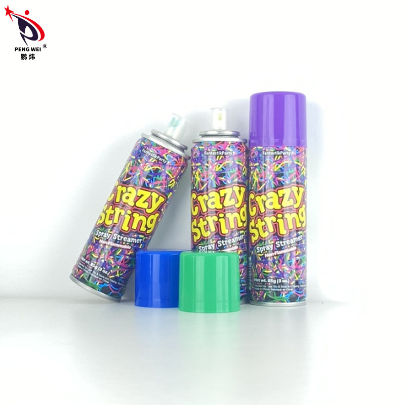 OEM 8+ Range d'âge Goofy Spray à cordes drôle coloré Spray à cordes stupides
