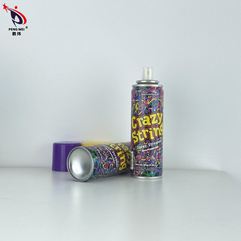 OEM 8+ Range d'âge Goofy Spray à cordes drôle coloré Spray à cordes stupides